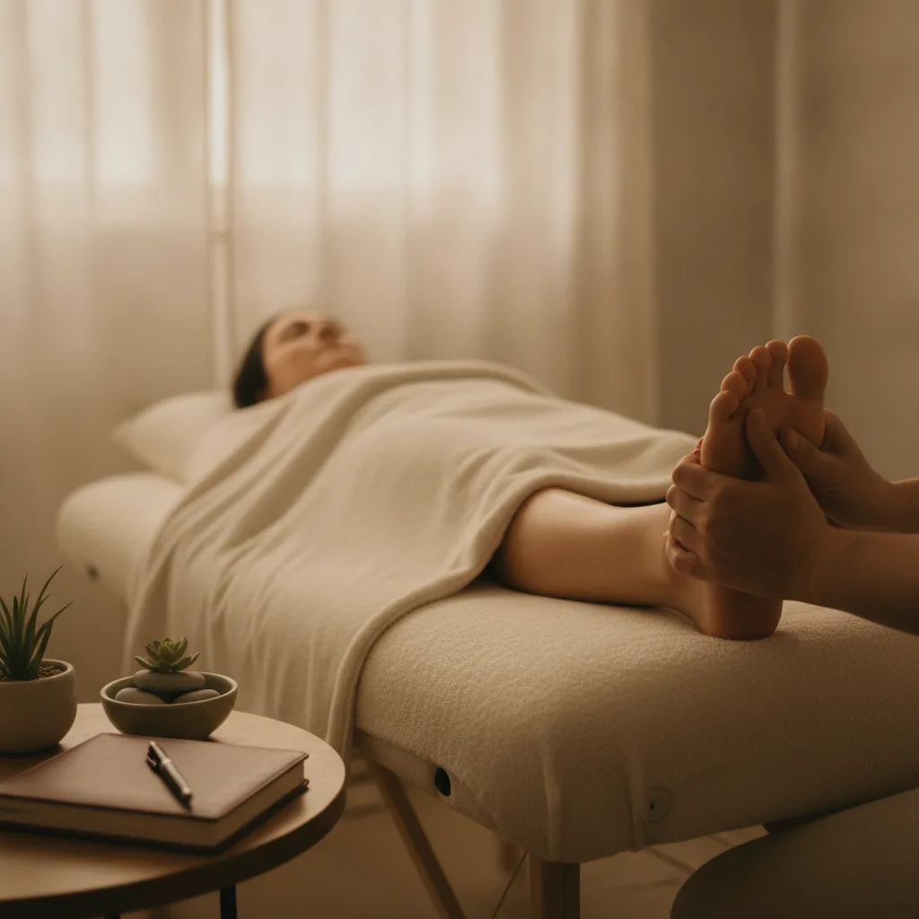 différence réflexologie massage des pieds